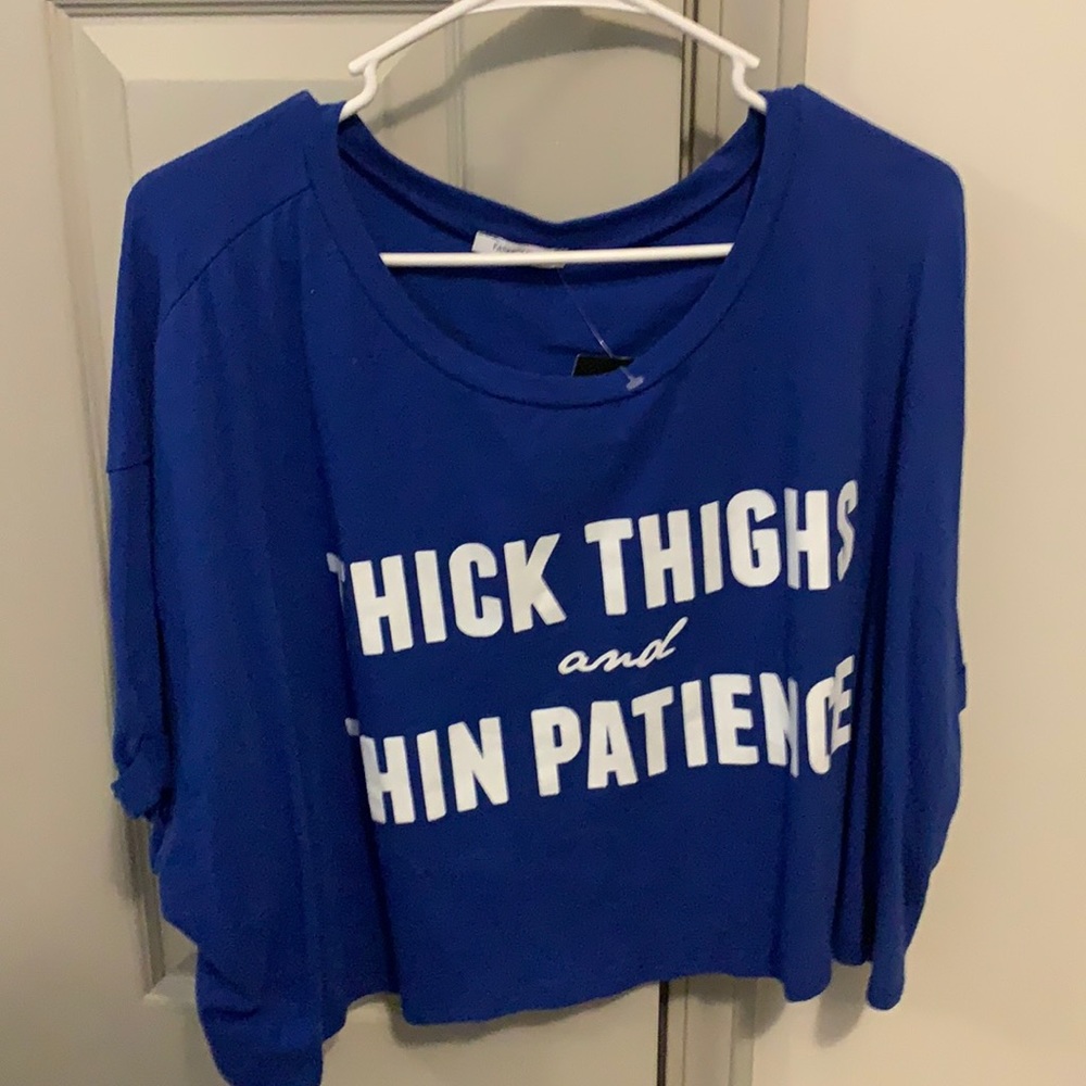 Blue Crop Top